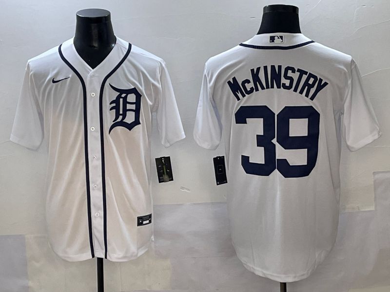Men 2025 Detroit Tigers #39 Mckinstry White Game Nike MLB Jersey style 1